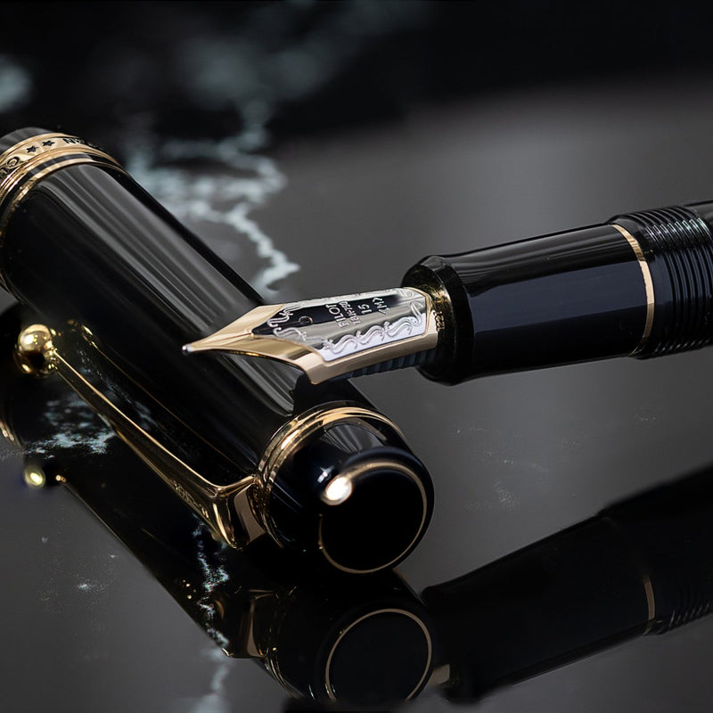 Pilot Custom 845 Fountain Pen Black Barrel Fine Nib – view 2