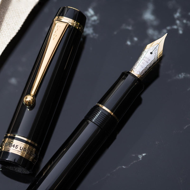 Pilot Custom 845 Fountain Pen Black Barrel Fine Nib – view 3