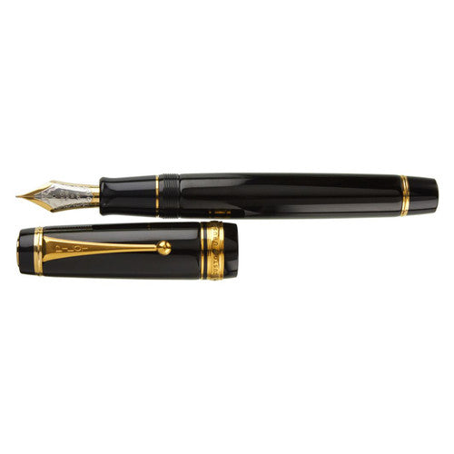 Pilot Custom Urushi Fountain Pen Black Barrel Fine Medium Nib – view 2