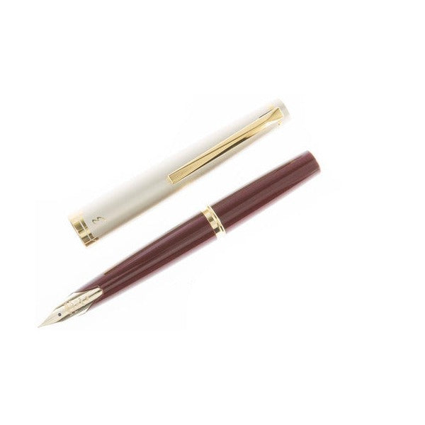 Pilot E95S Fountain Pen Deep Red 14K Gold Medium Nib