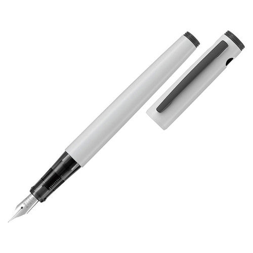 Pilot Explorer Fountain Pen Gloss White Barrel Fine Nib
