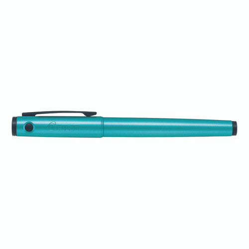 Pilot Explorer Fountain Pen Metallic Emerald Blue Barrel Fine Nib