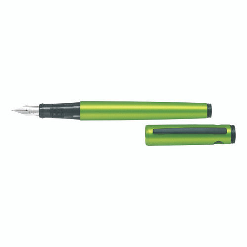 Pilot Explorer Fountain Pen Metallic Lime Green Barrel Fine Nib – view 2