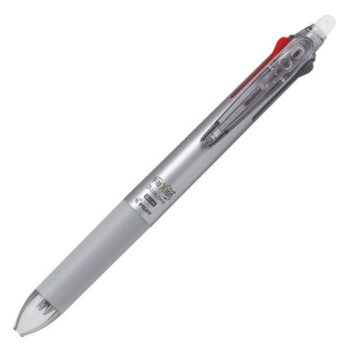 Pilot FriXion 3 in 1 Erasable Retractable Gel Pen Extra Fine Dark Silver Barrel Box of 10