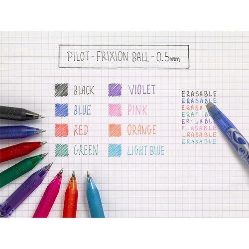 Pilot FriXion Ball Erasable Rollerball Gel Pen Extra Fine Pink Box of 12 – view 2