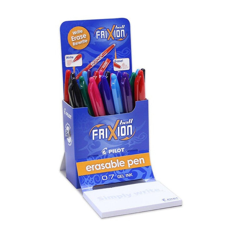 Pilot FriXion Ball Erasable Rollerball Gel Pen Fine Assorted Display 24