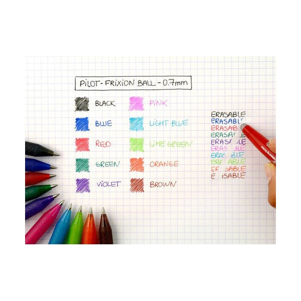 Pilot FriXion Ball Erasable Rollerball Gel Pen Fine Assorted Display 24 – view 4