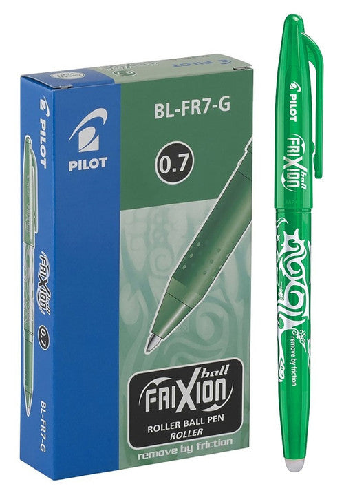 Pilot FriXion Ball Erasable Rollerball Gel Pen Fine Green Box of 12