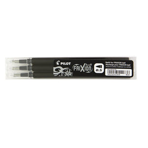 Pilot FriXion Ball Refill 0.5mm Black Pack of 3