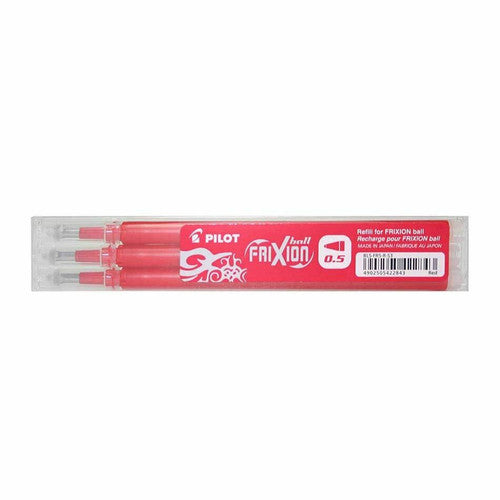 Pilot FriXion Ball Refill 0.5mm Red Pack of 3