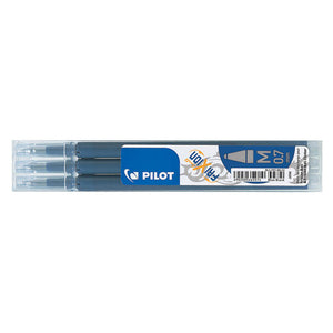 Pilot FriXion Ball Refill 0.7mm Blue Black Pack of 3