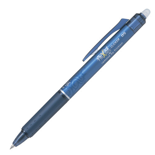 Pilot FriXion Clicker Erasable Retractable Gel Pen Extra Fine Blue Black Box of 12