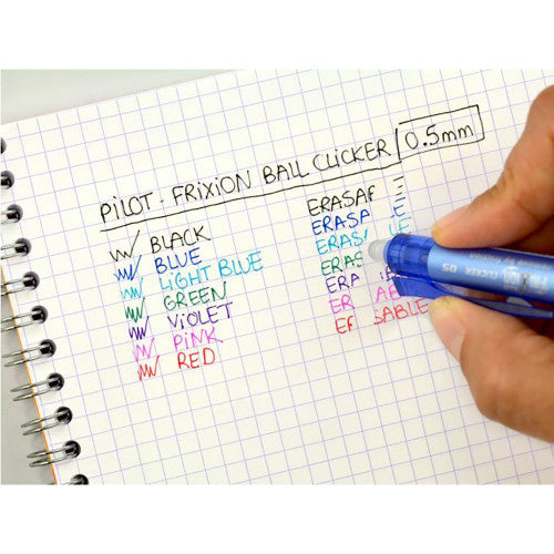 Pilot FriXion Clicker Erasable Retractable Gel Pen Extra Fine Violet Box of 12 – view 4