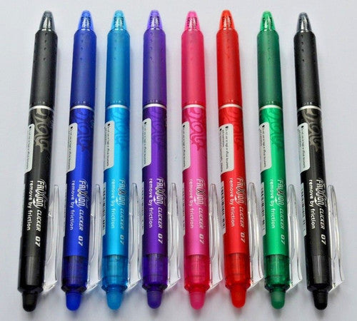 Pilot FriXion Clicker Erasable Retractable Gel Pen Fine Assorted Rocket Display 24 – view 2