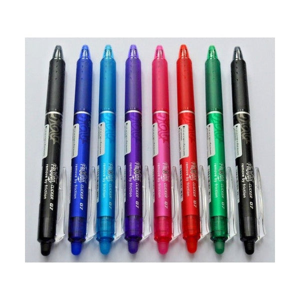 Pilot FriXion Clicker Erasable Retractable Gel Pen Fine Assorted Rocket Display 24 – view 2