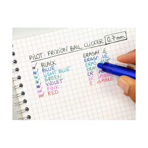 Pilot FriXion Clicker Erasable Retractable Gel Pen Fine Blue Box of 12 – view 4