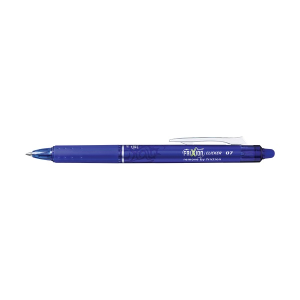 Pilot FriXion Clicker Erasable Retractable Gel Pen Fine Blue Pack of 6 – view 2