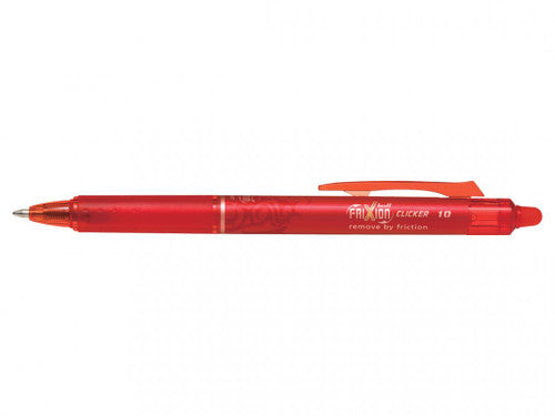 Pilot FriXion Clicker Erasable Retractable Gel Pen Medium Red Box of 12