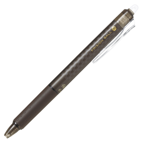 Pilot FriXion Clicker Limited Edition Erasable Gel Pen 0.5mm Brown Barrel Box of 10