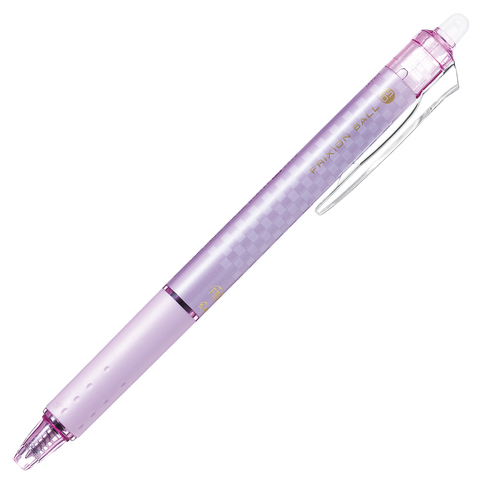 Pilot FriXion Clicker Limited Edition Erasable Gel Pen 0.5mm Purple Barrel Box of 10