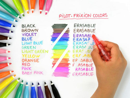 Pilot FriXion Colours Erasable Marker 2.5mm Assorted Wallet of 6 – view 2