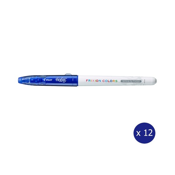 Pilot FriXion Colours Erasable Marker 2.5mm Blue Box of 12