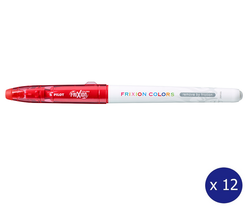 Pilot FriXion Colours Erasable Marker 2.5mm Red Box of 12