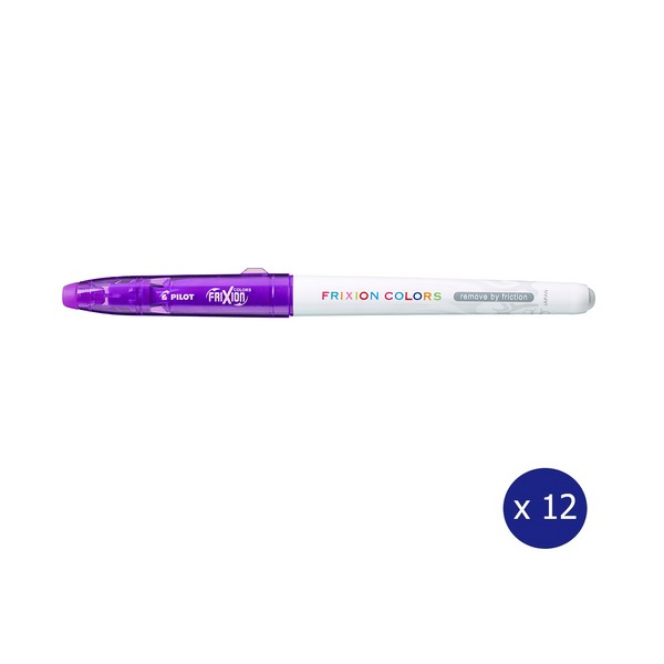 Pilot FriXion Colours Erasable Marker 2.5mm Violet Box of 12