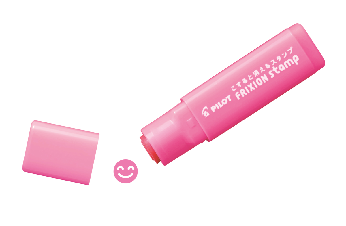 PILOT FriXion Erasable Stamp Smile Pink Box of 5