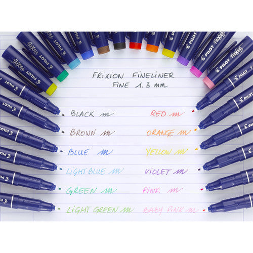 Pilot FriXion Fineliner Pen Blue Box of 10 – view 3