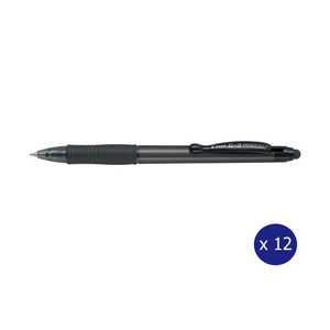 Pilot G-2 Penstylus Gel Pen 0.7mm Grey Barrel Black Ink Box of 12