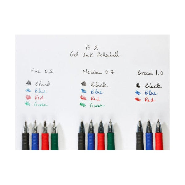 Pilot G-2 Retractable Gel Pen 0.5mm Red Box of 12 – view 4