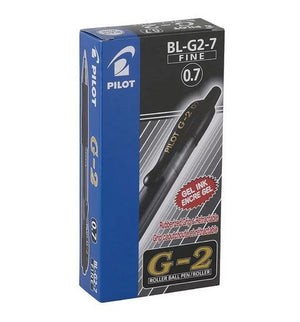 Pilot G-2 Retractable Gel Pen 0.7mm Black Box of 12