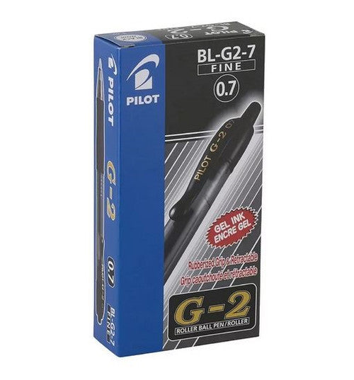 Pilot G-2 Retractable Gel Pen 0.7mm Black Box of 12