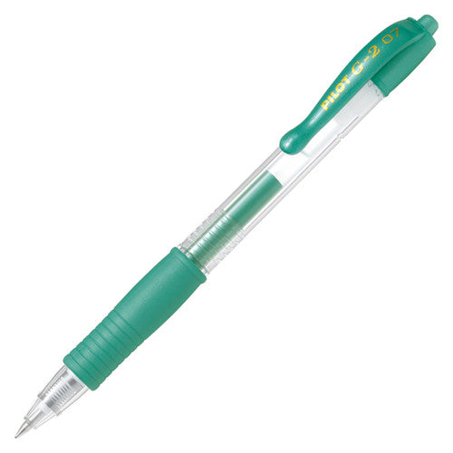 Pilot G-2 Retractable Gel Pen 0.7mm Metallic Green Box of 12 – view 2