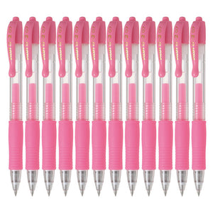 Pilot G-2 Retractable Gel Pen 0.7mm Pastel Pink Box of 12