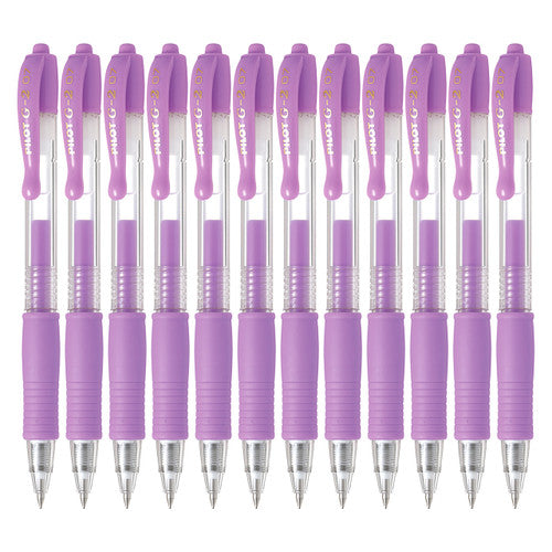 Pilot G-2 Retractable Gel Pen 0.7mm Pastel Violet Box of 12