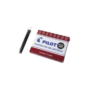 Pilot IC-50 Fountain Pen Refill Cartridge Black Pack of 6