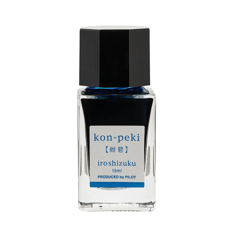 PILOT Iroshizuku 15ml Bottle Deep Cerulean Blue (Kon-peki) – view 2
