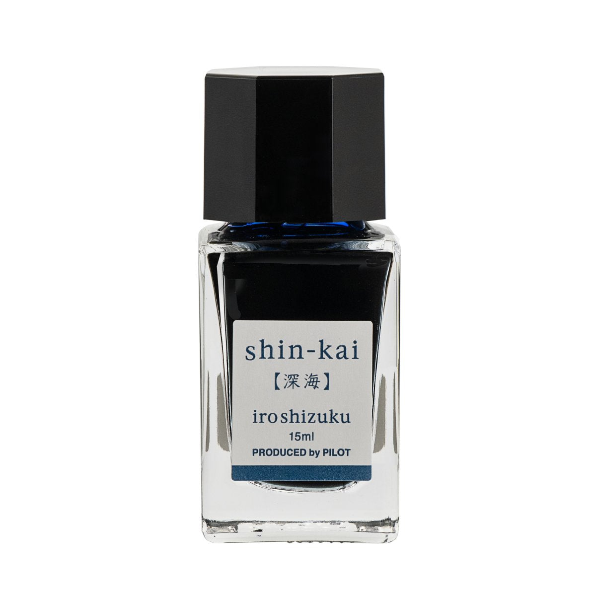 PILOT Iroshizuku 15ml Bottle Deep Sea (Shin-kai) – view 2