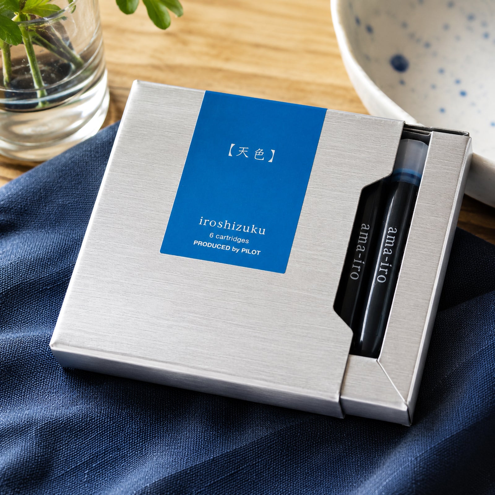 Pilot Iroshizuku Fountain Pen Ink Cartridge Sky Blue (Ama-iro) Pack 6 – view 4