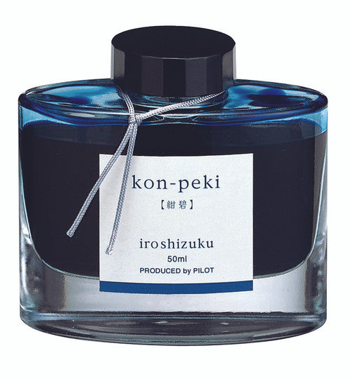 Pilot Iroshizuku Ink 50ml Bottle Deep Cerulean Blue (Kon-Peki)