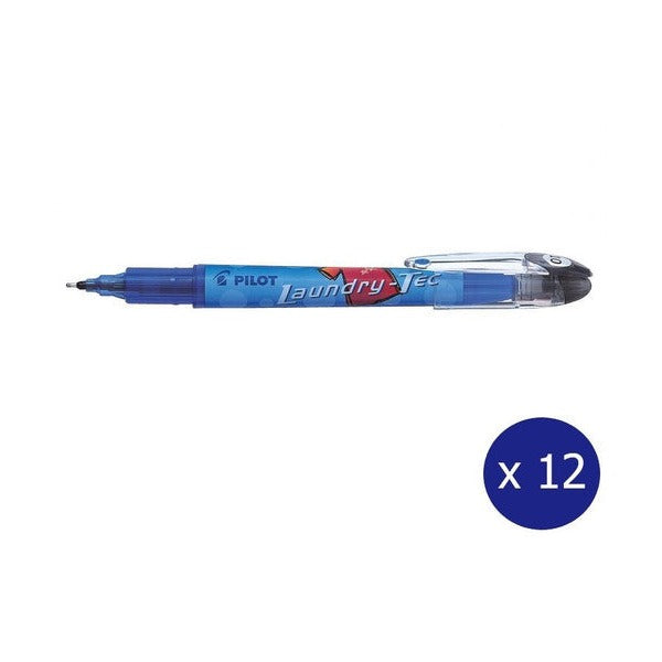 Pilot Laundry-Tec Fabric Permanent Marker 1.0mm Black Box of 12