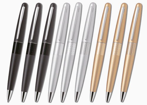 Pilot MR1 Classic Premium Ballpoint Pen Medium Silver Barrel Black Ink – view 2