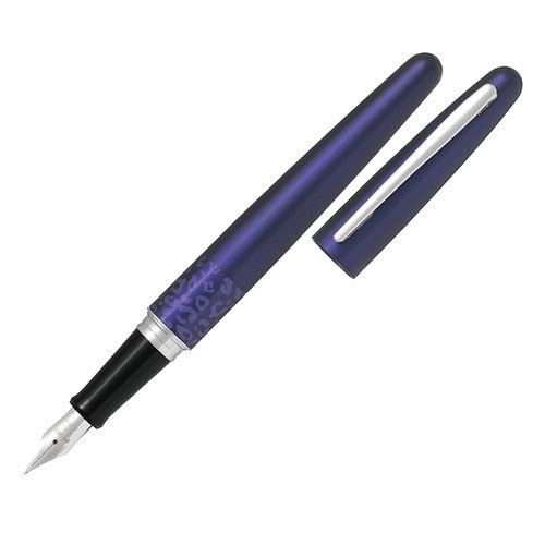 Pilot MR2 Fountain Pen Deep Purple Leopard Barrel Fine Nib