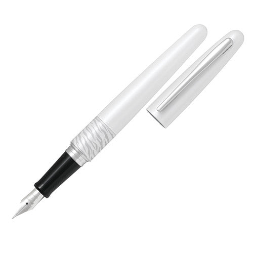 Pilot MR2 Fountain Pen White Tiger Barrel Fine Nib