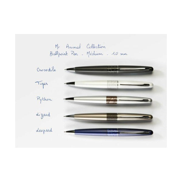 Pilot MR2 Premium Ballpoint Pen Medium Deep Purple Leopard Barrel Black Ink – view 4