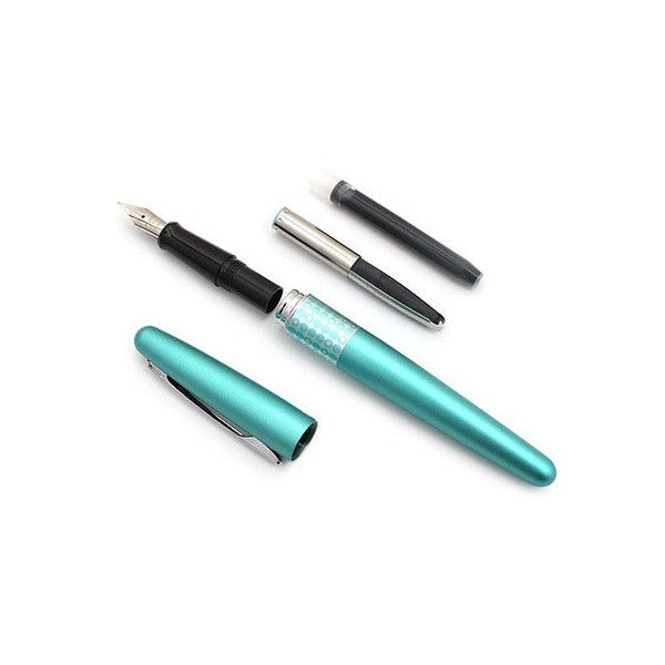 Pilot MR3 Retro Pop Fountain Pen Aqua Dots Barrel Medium Nib – view 3
