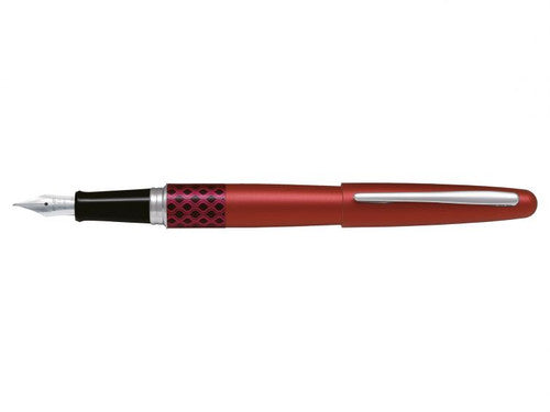 Pilot MR3 Retro Pop Fountain Pen Red Wave Barrel Fine Nib
