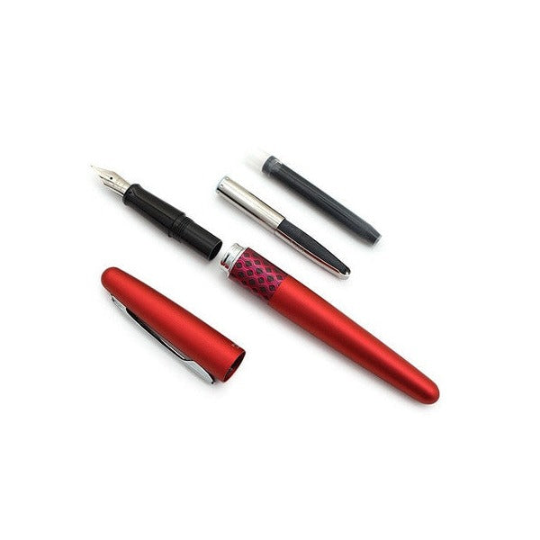 Pilot MR3 Retro Pop Fountain Pen Red Wave Barrel Medium Nib – view 3